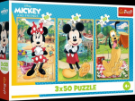 Trefl PUZZLE 3x50 Mice on vacation /Disney 34881