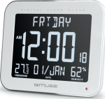 Muse | Wall Clock with Alarm Function | M-090 WMC | White