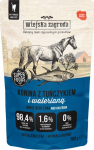 wiejska zagroda Karma wet food for cats Horse meat with tuna and valerian (adult) 100g