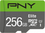 SD MicroSD XC Card 256GB PNY Elite Cl.10 U1 retail