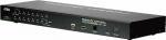 ATE Aten | 1-Local/Remote Shared Access 16-Port PS/2-USB VGA KVM Over IP Switch | CS1716I-AT-G | 1 x SPHD Male (Yellow), 16 x SPHD Female (Yellow), 1 x DB-25 Male, 1 x DC Jack, 1 x RJ-45 Female, 1 x RJ-11, 1 x USB Type A Female