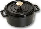 Staub Cocotte 12cm round Black, Cast Iron