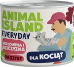 ANIMAL ISLAND Everyday Beef and game for kittens - wet cat food - 185g