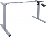 Table leg ERGO OPTIMAL with 1 motor, silver grey