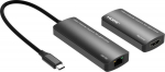 MicroConnect USB-C to HDMI Extender via, ethernet, 30m distance at