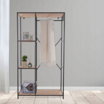 Home Styling Collection Metal shelf z 4 shelves MDF, 90 x 40 x 167 cm