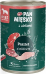 PAN MIĘSKO Pan Mięsko Rabbit and herb pate, wet dog food 400g