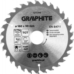 Graphite Circular saw blade, widiowa, 160 x 30 mm, 30 teeth