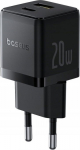 Charger Baseus Palm 20W USB-A, USB-C czarna