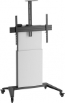 Hagor BrackIT - Wagen - for flat screen - lift - Schwarz, wei&szlig; - screen size: 140-218 cm (55"-86")