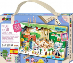 Avenir Create a cityscape Barcelona - puzzle Wood