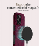 MIO Berry Blooms Magsafe Case Compatible for iPhone 16 Plus, purple
