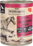 Wiejska Zagroda Pork and horse wet dog food 800g