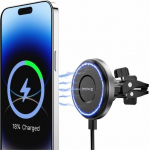 Swissten Airhold Magnetic Car Holder with Wireless Charger 15W / 7.5W (MagSafe compatible)