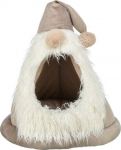Trixie Xmas Gnome, closed lair, for dog and cat, beige, 45 x 47 cm