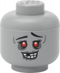 LEGO Storage Head"Zombie" large grey