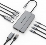 CONCEPTRONIC 10-1 Dock USB-C->HDMI/2xUSB-A/3xUSB-C/100WPD