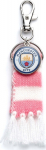 The Carat Shop Ltd Carat Shop Manchester City FC - Pink Scarf and Logo Charm Backpack Hanger (MCBH0003)