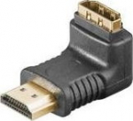MicroConnect HDMI 19 Angled Adaptor F-M 4K, Ultra HD 2160p (60 Hz) HDMI
