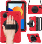 Hurtel Shockproof Armored Case with Strap for Xiaomi Redmi Tablet Pad SE 8.7 2024, red