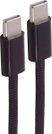 Shiverpeaks USB-C Ladekabel, 2.0, 60W, schwarz, Textil, 2m