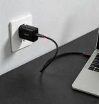 LINDY USB Typ C PD GaN Charger 65W, schwarz