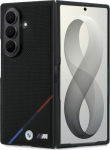 BMW M Leather Case Perforated Tricolor Stripe Metal Logos MagSafe for Samsung Galaxy Z Fold8 Ultra