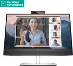 RENEW SILVER HP E24mv G4 FHD Conferencing Monitor - 23.8" 1920x1080 FHD 250-nit 60Hz AG, IPS, HDMI/VGA/DisplayPort, 4x USB-A, speakers, 5MP webcam, height adjustable/tilt/swivel/pivot, 1 years