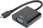 DIGITUS HDMI converter Micro HDMI -> VGA(D-Sub) schwarz