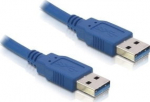 DELOCK USB Kabel A -> A St/St 3.00m blue