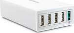 FANTEC QC3-A51 Quick Charge 3.0 40W 5 USB Ports white