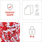 HSM Pure 630 shredder, 130 l, 4.5x30 mm