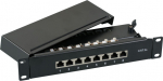 EFB Elektronik EFB-Elektronik Mini - Patch Panel - suitable for Wandmontage, Rack mountable - CAT 6a - STP - RJ-45 X 8 - Grau, RAL 7035 - 1U - 25.4 cm (10")