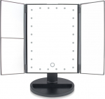 Rio 24 LED Touch Dimmable Makeup Mirror, Black