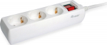 Equip Steckdosenleiste 3xSchuko+Switch->St.90&deg;CL ws. Pla