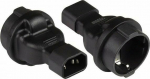Alcasa Good Connections Power adapter IEC-plug/Protective. Bu