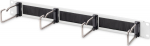 DIGITUS Cable management panel steel brackets+brush strip 19" 1HE
