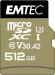 Emtec mSD 512GB UHS-I U3 V30 A2 SpeedIN Pro + Adapter