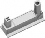 Bachmann Power strip mounting clip - wei&szlig;, RAL 9010 (pack of 2)