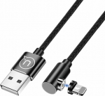 Cable USB Usams USB-A - Lightning 1 m Czarny (63288)