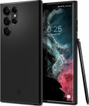 Kaitse&uuml;mbris Thin Fit, Samsung Galaxy S22 Ultra 5G, &otilde;huke, must, Spigen