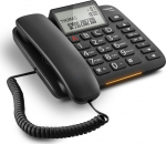 Gigaset DL380 - Telephone with cord - Schwarz