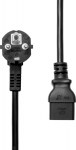 ProXtend Power Cord Schuko Angled to, C19 3M