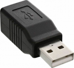Adapter USB InLine USB-A - USB-B Czarny (33443)