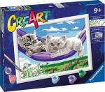 Ravensburger Coloring book CreArt Seria D Classic Kitten in a hammock