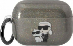 Karl Lagerfeld Case Karl Lagerfeld KLAP2HNKCTGK Apple AirPods Pro 2 czarny/black glitter Karl&Choupette