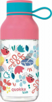 Quokka Quokka Ice Kids with strap - Tritan water bottle 430 ml z strap (Flowers)