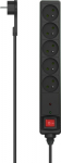 Hama surge protector power strip 5 sockets 1.4 m czarna (P22237710000)