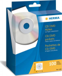 HERMA CD-Paper sleeves white with adhesive surface 100 St