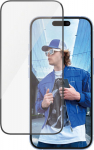 Kaitseklaas Apple iPhone 16 / iPhone 15, musta &auml;&auml;rega, Ultra-Wide Fit, PanzerGlass